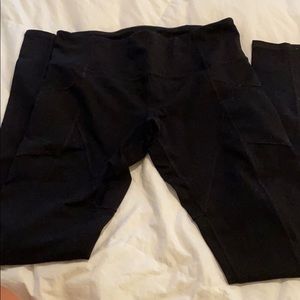 black full length leggings